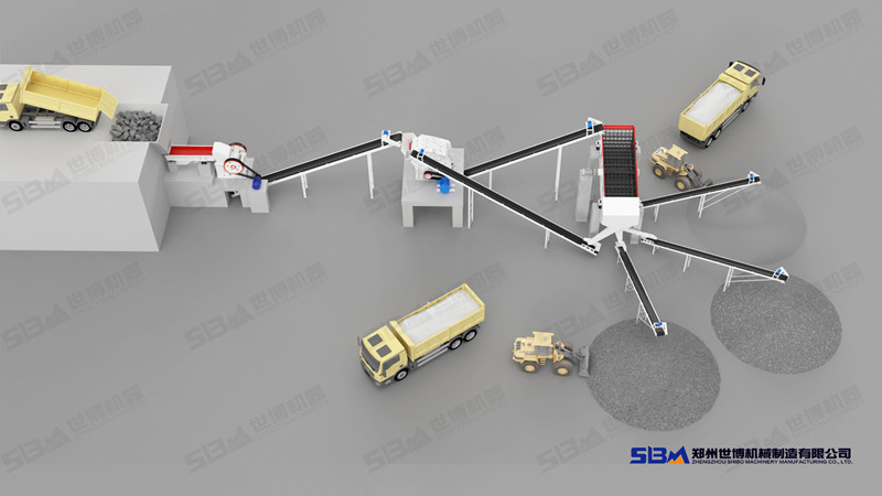 石料破碎生產(chǎn)線設(shè)計(jì)圖