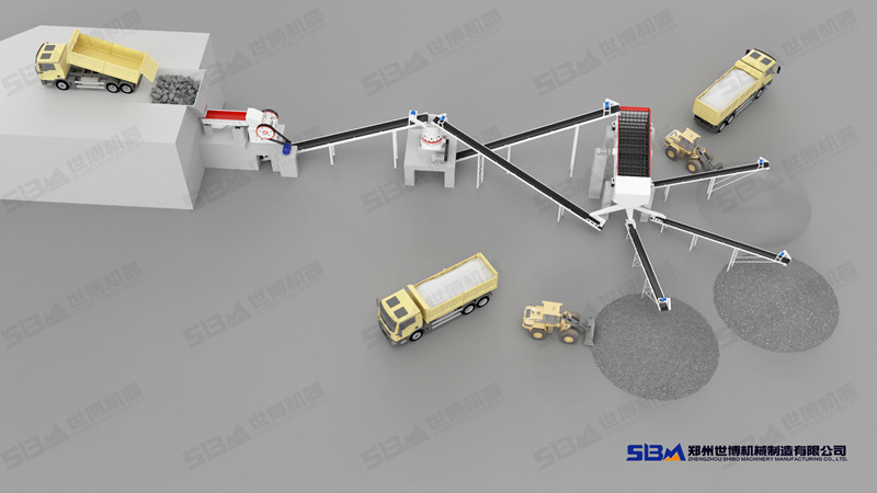 13石子碎石生產(chǎn)線流程圖